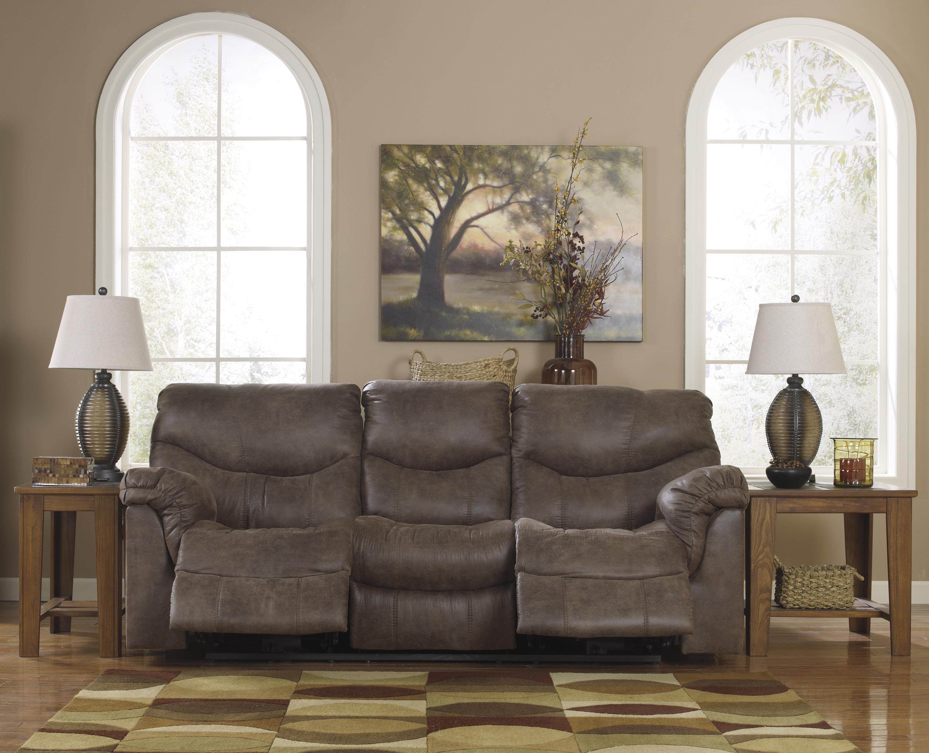 Signature Design by Ashley Alzena Gunsmoke 7140088 Reclining Sofa